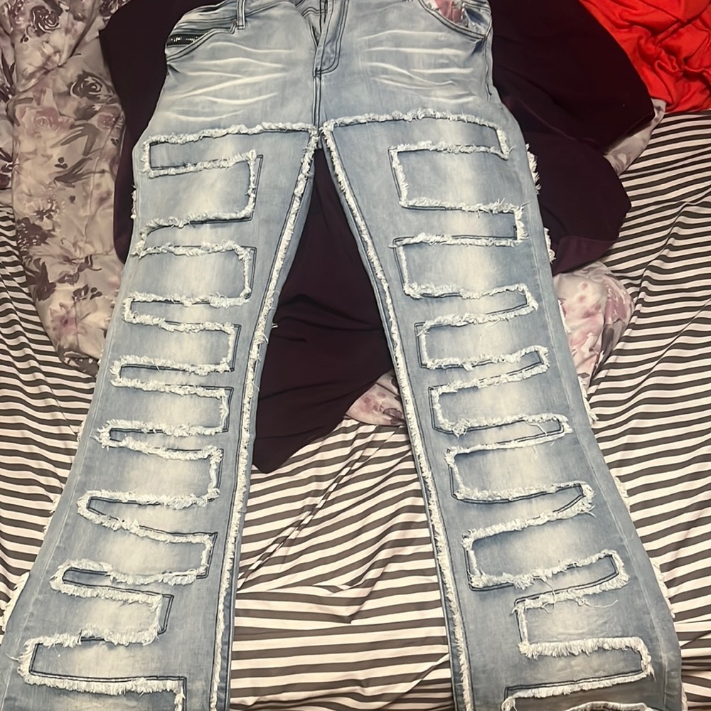 Stacked jeans